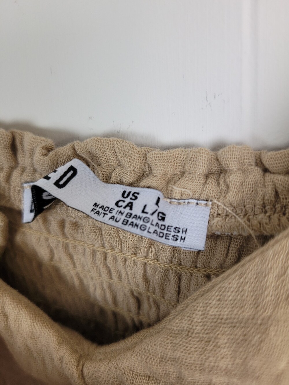 Devoted Large Beige Cotton Smocked Tiered Maxi Dress NWT - Picture 7 of 11